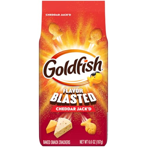 Goldfish Flavor Blasted Cheddar Jack'd Crackers, 6.6 Oz Bag