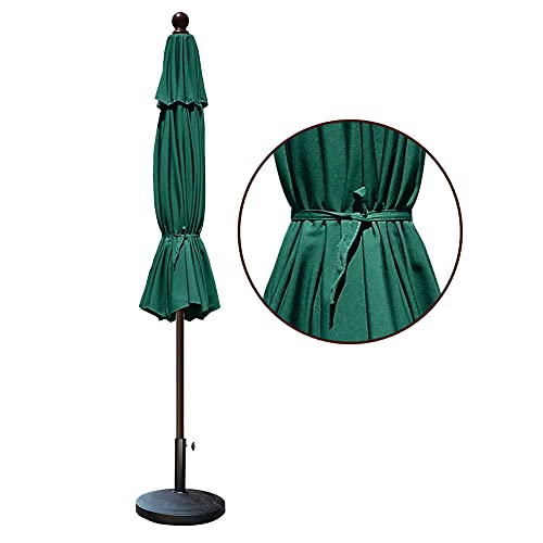 Eliteshade Usa 10-Year-Non-Fading Sunumbrella 9Ft Market Umbrella Patio Umbrella Outdoor Table Umbrella With Ventilation,Forest Green #TOP5