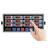 BEAMNOVA 12 Channels Digital Kitchen Timer for Cooking Loud Alarm Stainless Steel Clock Hours and...