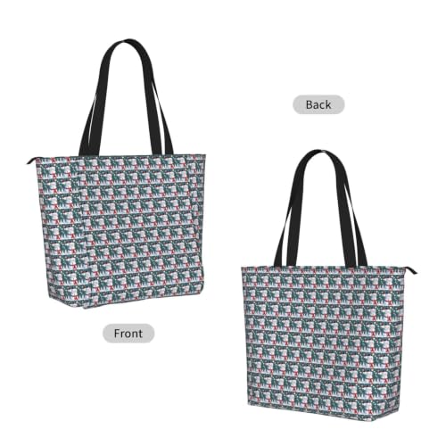 AYYQWE Sac de yoga pour femme avec imprimé bonhomme de neige - Grande capacité - Pour entraînement quotidien, voyage, camping – vue 2