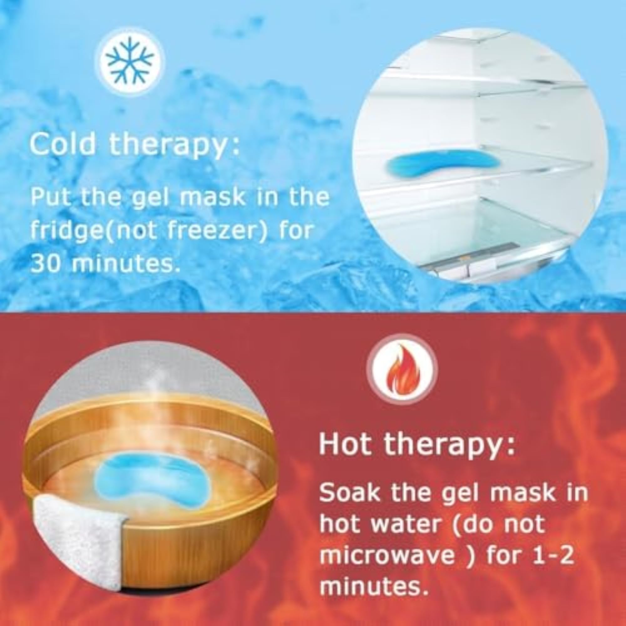 Cooling Gel Sleeping Eye Mask for Relaxation and Sleep