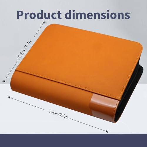 Image of greeting card book organizer,christmas card photo album,birthday card organizer binder,for greeting card box keepsake storage and display,holds 84 cards (orange)