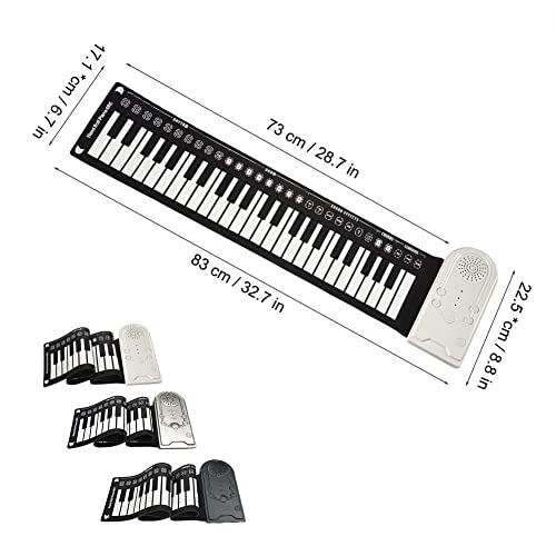 Piano enroulable à 49 touches, portable, flexible, pliable, multi-style, jouet électronique à rouleau, cadeau pour piano… - Les Beatles, Paul McCartney, John Lennon, RIngo Starr, George Harrison Piano enroulable à 49 touches, portable, flexible, pliable, multi-style, jouet électronique à rouleau, cadeau pour piano… – Image 4