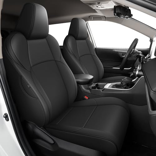 Image of AOMSAZTO Custom Fit Seat Covers for Toyota bZ4X XLE,Limited 2023 2024 2025 2026 Full Set Waterproof Faux Leather Cover Seat Set Interior Accessories Cushion Protector Breathable Seat Cover Sets Black