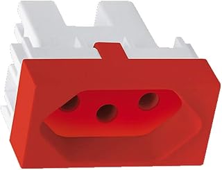 Módulo Tomada 2P+T Habitat 20A 250v Vermelho