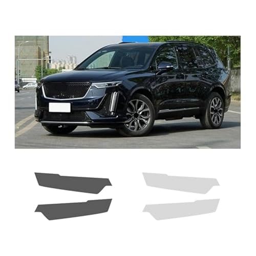 Película para faros de coche Cadillac XT6 de vinilo negro protector contra impactos 2