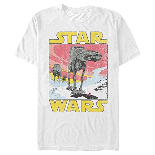 T-Shirt AT-AT Star Wars Homme Retro Sky en coton respirant pour fan de la saga
