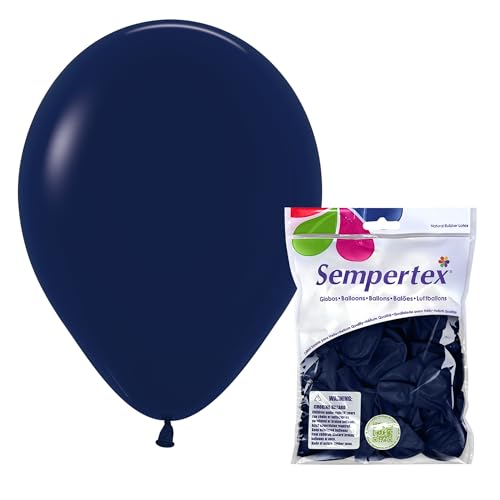 Image of Sempertex Fashion Navy Balloons, Latex, 11 Inch, 25 Pcs