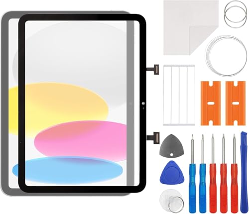 Vitre tactile iPad 10 2022 haute sensibilité avec kit outils complet