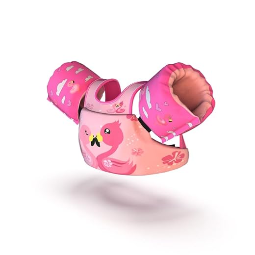 Boia Infantil com Colete Salva Vidas Nash Flamingo