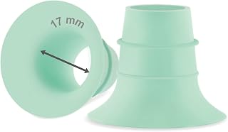 17mm Flange Insert Compatible with Elvie Single/Double Electric, Elvie Stride 24mm Wearable Cup, Not Original Elvie Stride Replacement Pump Parts Green