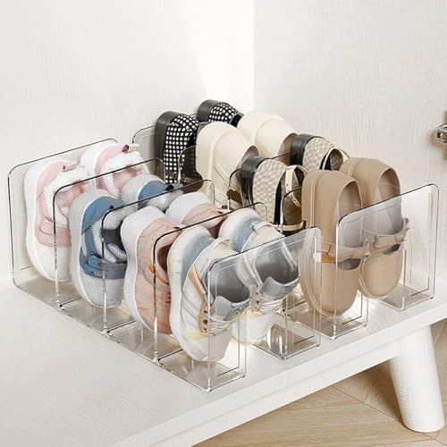 Organisateur de rangement à chaussures vertical pour entrée compacte (4 pièces) - 4