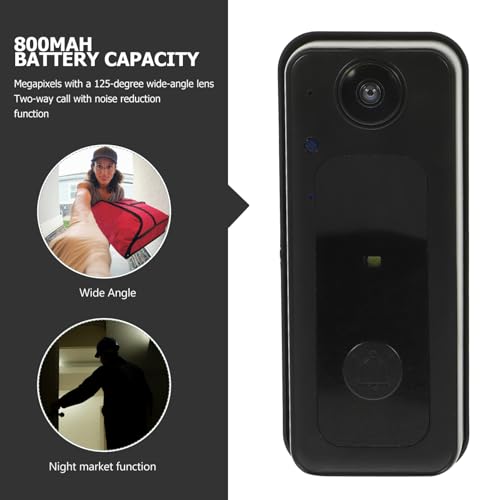 Campainha Dispositivo De Segurança Infantil Câmera Wi-fi Sem Fio Anel Visual Inteligente Dispositivo