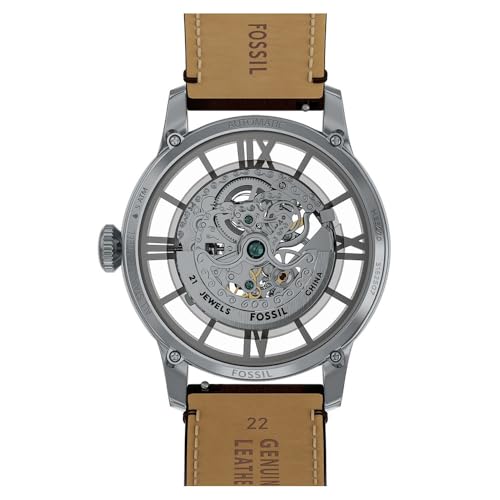Image of Fossil Townsman Brown Automatic Leather Watch ME3270
