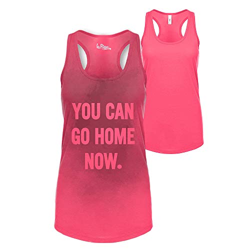 You Can Go Home Now Hidden Message Gym Gift Tank Top Divertida camiseta de entrenamiento disponible más tamaños - Rosa - Medium