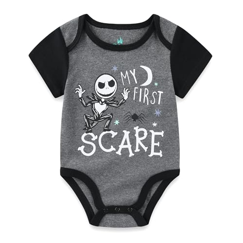 Disney Nightmare Before Christmas Boys Jack Skellington 3 Pack Bodysuits for Infant4