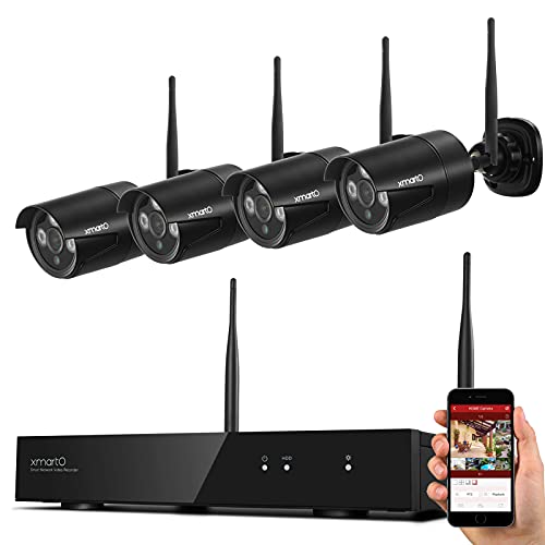 Exclusive Discount 60% Price xmartO 1080p HD Wireless Surveillance Camera System 4CH NVR with 4X 1080p Full HD 2.0MP Wireless Outdoor IP Cameras, Auto-Pair, NVR with Built-in WiFi Router, Dream Liner WiFi Relay, Audio Support Exclusive Discount 60% Price xmartO 1080p HD Wireless Surveillance Camera System 4CH NVR with 4X 1080p Full HD 2.0MP Wireless Outdoor IP Cameras, Auto-Pair, NVR with Built-in WiFi Router, Dream Liner WiFi Relay, Audio Support