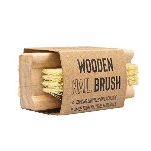 Myga RY1280 Houten nagelborstel met natuurlijke haren - Dubbelzijdige schrobborstel voor het reinigen van nagels… - Afbeelding 5