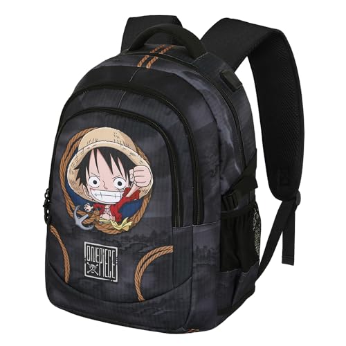 One Piece Ropes-Zaino Running PLUS, Nero, 34 x 46 cm, Capacità 32 L