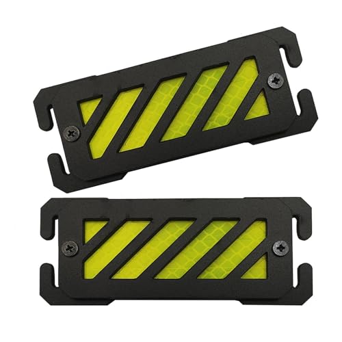 YIZITU 2 parches tácticos que brillan en la oscuridad, parches reflectantes de advertencia, accesorios verticales Molles