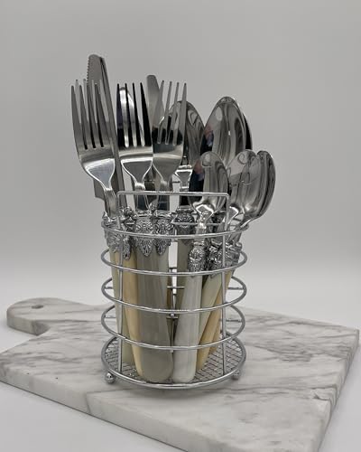 Image of Gypsy Color Baroque Bone Mix & Match Stainless Steel Flatware Collection, Set of 16