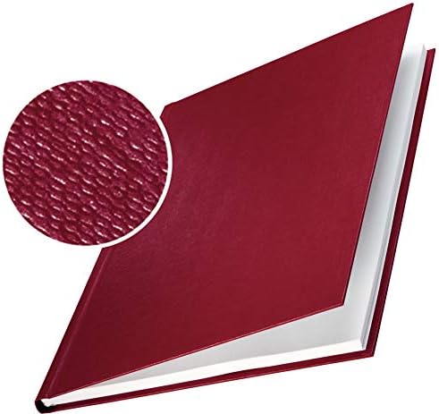 Leitz impressBinding Book Binding Cover A4 14 mm Hard, Burgundy, Pack of 1 Each 140 Sheets