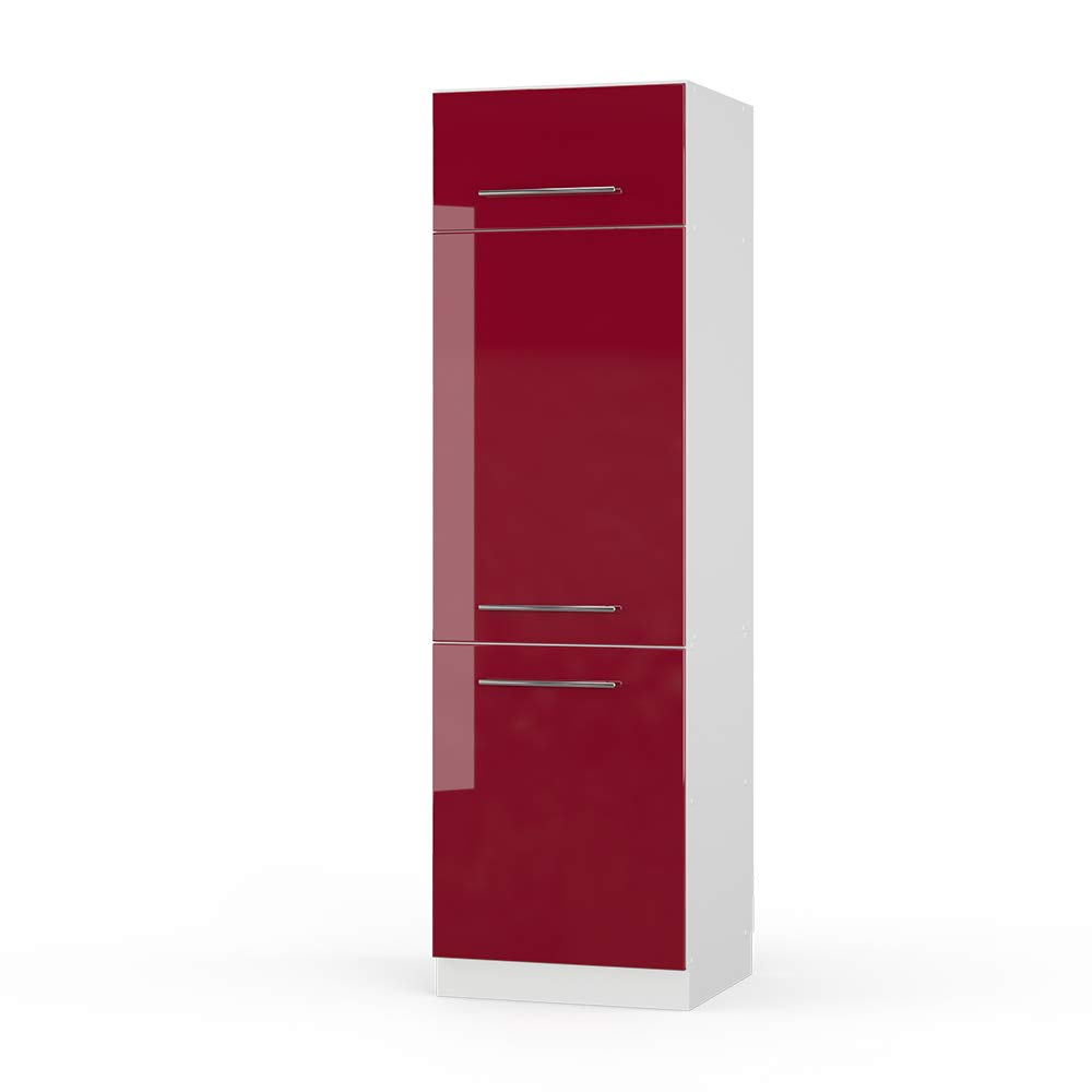 scaffetto frigorifero rosso glossy 60 cm