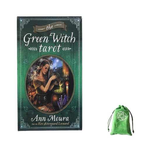 Cartas del Tarot de la Bruja Verde,The Green Witch Tarot Cards,with Bag,Card Game,Juguetes de adivinación
