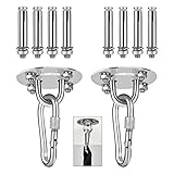 【Sicherheit】Die Halterung eignet sich dank dem korrosionsbeständigen 304 Edelstahl für eine Montage im Innen- und Außenbereich. Die Tragfähigkeit beträgt bis zu 350 kg.