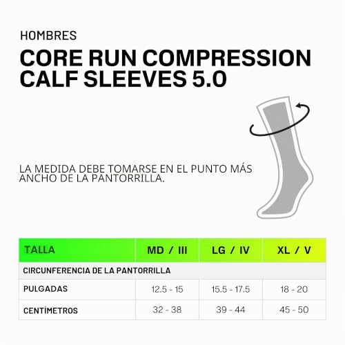 Alivio de férula de espinilla con mangas de compresión CEP Core Run 5.0 masculinas 5