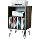 record player table ideas 【Genügend Stauraum】Unser Schallplattenständer hat 5 offene Fächer, in denen Schallplatten aufbewahrt werden können. Diese haben die Größen 12 x 46 x 33 cm (L x B x H) and 53 x 46 x 26 cm (L x B x H). Zudem kann der Plattenspieler selbst auf der Oberseite abgestellt werden.
