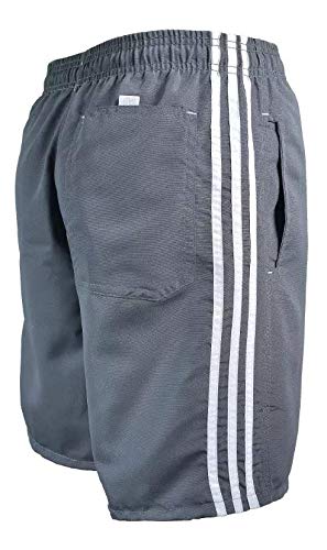 Kit 5 Bermudas Masculinas, Tactel, 3 Bolsos, P, M, G, GG, XG, XGG (Cores escuras sortidas, XG)