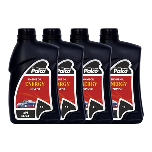 Image of PALCO Energy 20W50 Engine Oil for Cars - Multigrade Car Engine Oil 1L (Pack-4)