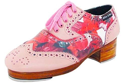 Miller & Ben Tap Shoes; Triple Threat; Baby Pink & Springtime Royal Professional Tap Shoes