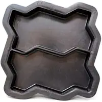 Forma Sextavada para Piso de Concreto 24x10x08 cm | 2 Cavidades, Calçada e Jardim