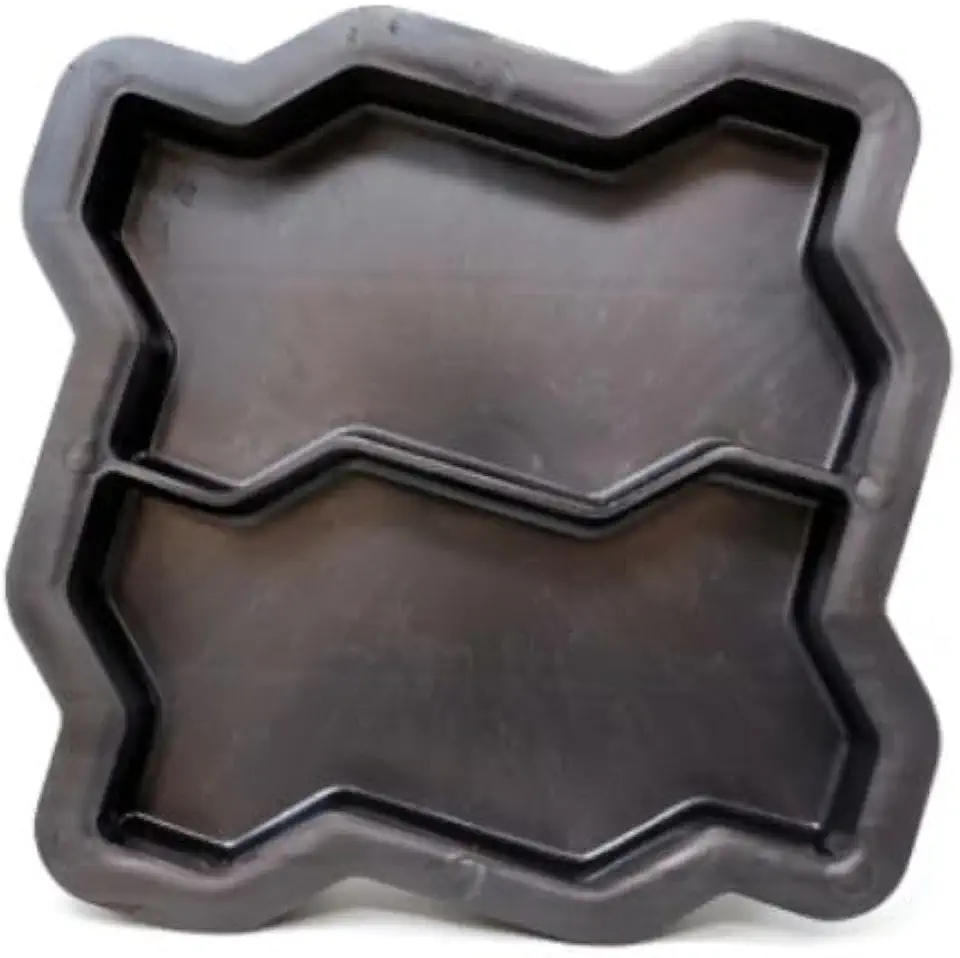 Forma Sextavada para Piso de Concreto 24x10x08 cm | 2 Cavidades, Calçada e Jardim
