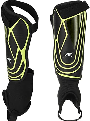 Soccer Football Shin Guards with Ankle Protection, Super Protective Flexible Low-Profile Adult,Youth, Junior