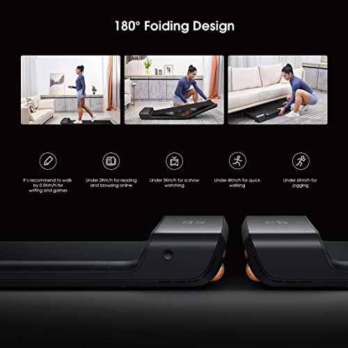 Walkingpad Treadmill, Under Desk Walking Pad Treadmill With Footstep Induction Speed Control, Untra Slim Smart Foldable Walking Treadmill Running Jogging Exercise Machine For Home Office A1 Pro #TOP4