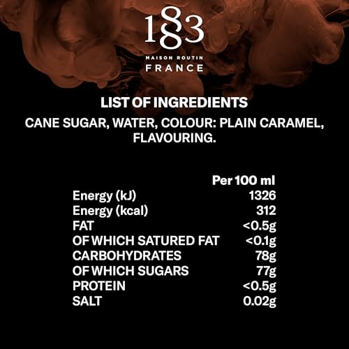 Image of 1883 Cookies & Cream Syrup for Coffee, Lattes & Drinks, Made in France, 1 Liter Glass Bottle