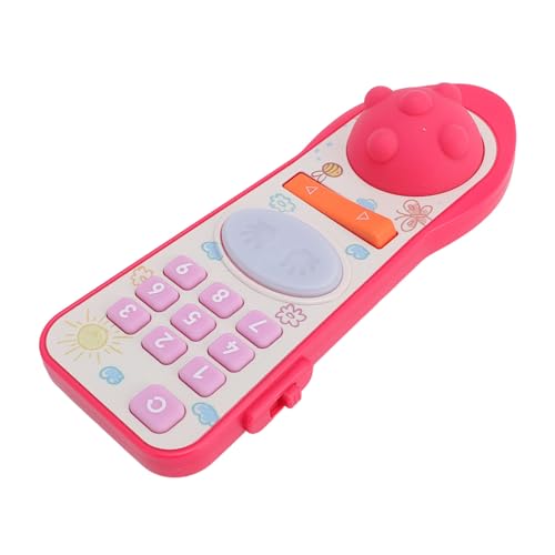 Qcwwy TV Remote Toy Diseño Realista Aprendizaje Musical para Niños Pequeños, Juguetes de Control Remoto para Bebés TV -Long -Distance Toys para Juego Interactivo
