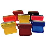 MINISCRAPER Original Mini Razor Scrapers, 8 Pack U.S. Made For Scraping Off Paint Decals Labels Stic