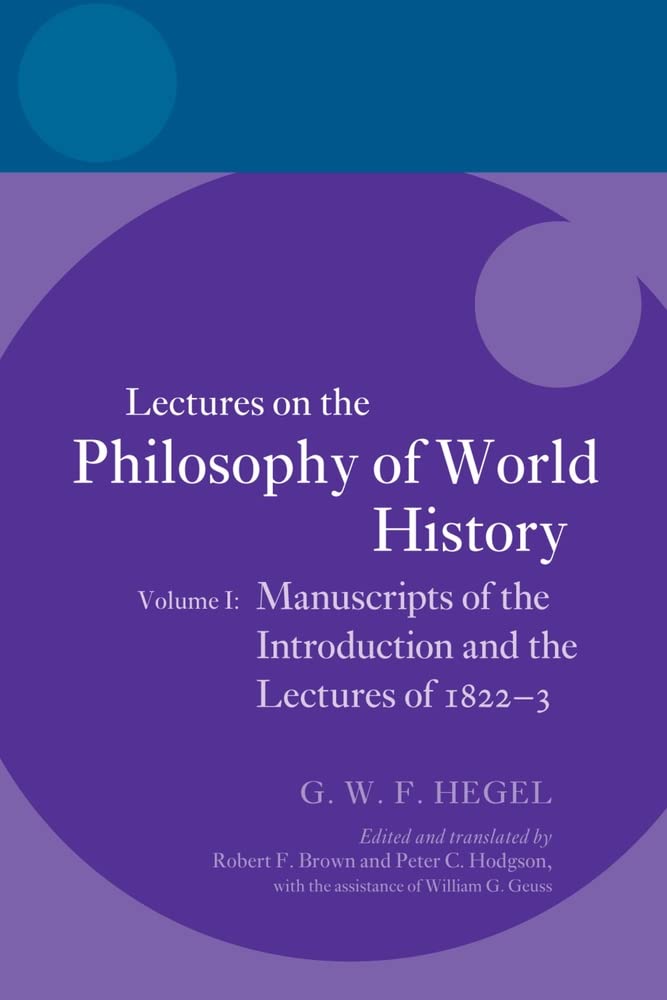 Hegel: Manuscripts of the Introduction and the Lectures of 1822-1823: 1