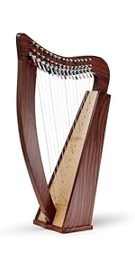 Amazon | 小型 15弦レバーハープ 【Chris Harp】銀座十字屋監修 ＜天然