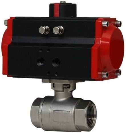 W.E. Anderson 2-Piece NPT SS Ball Valve, WE01-HSR05, 2" Spring Return Pnuematic Actuator
