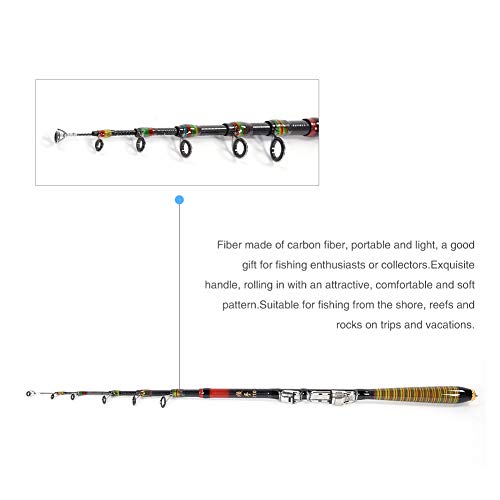 Vara de pesca leve, ferramenta de pesca portátil, anti-reverso para pescador de peixe bagre(210CM)