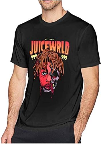 Man's Juice WRLD Skull Poster Adult Regular Fit Casual Short T Shirts Tee
