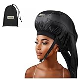 Bonnet Hair Dryer for Curly Hair,Upgraded Double Tubes Even Heat Distribution,Hairstyling Dryer Cap for Women,Diffuser Cap for Curls Hair Portable, Deep Conditioning for All Hairstyles at Home(size M)