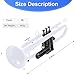 PAMPET Professional Plastic Bb Trumpet Student Trumpet Set for Student Beginner With 7C Mouthpiece and 3C Mouthpiece Bb Trumpet Instrument, White, PM160
