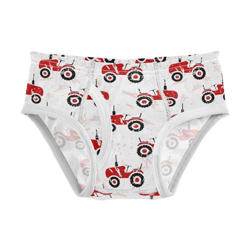 Little Boys Briefs Old Wheeled Tractors Soft Cotton Toddler Underwear in Sizes 2/3t, 4t, 5t, 6 and 8