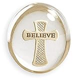 Angelstar 8747 Believe Cross Worry Stone, 1-1/2-Inch